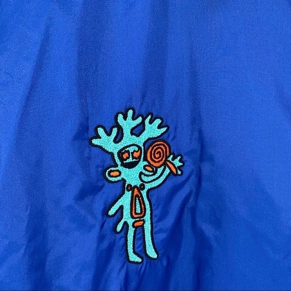 Lollapalooza Windbreaker Jacket Royal Blue Men's Unisex Size Extra Large - Picture 7 of 11